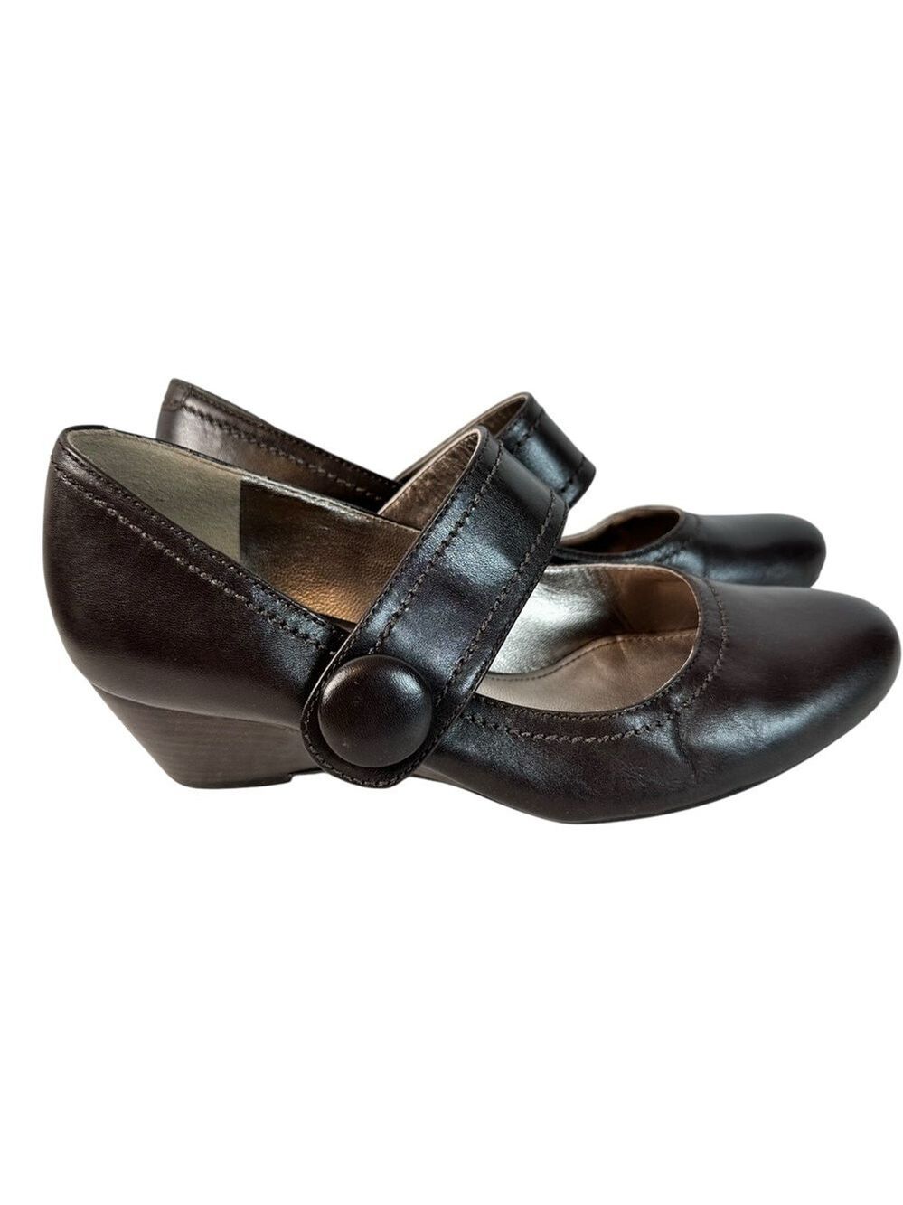 Ecco Durango Mary Jane Ascot Shoes Women Size 5 Euro 36 Career Office Neutral